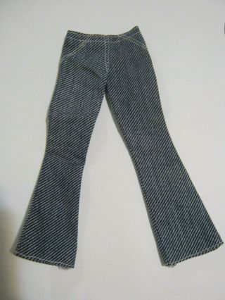 Vintage Barbie Blue Denim Jeans,  One front Snap,  6 