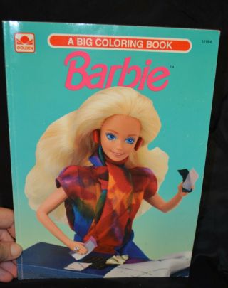 Barbie Big Coloring Book,  Golden Book,  Mattel,  Color Draw 1991