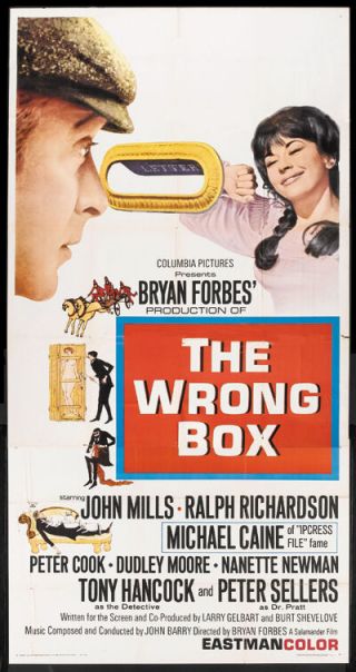 The Wrong Box Michael Caine Vintage Movie Poster Print