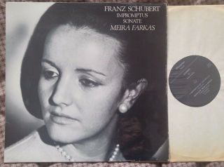 Schubert - 4 Impromptus / Piano Sonata Meira Farkas Rare Private Swiss Lp Nm