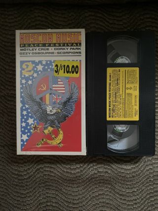 Moscow Music Peace Festival Rare Vhs Tape Ozzy Scorpions Motley Crue 1989 Video