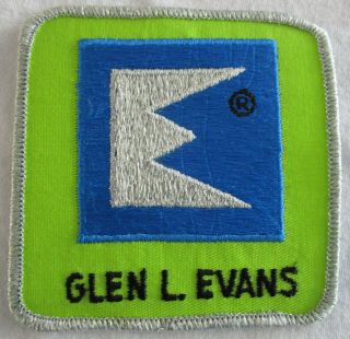 Glen L.  Evans Lures Vintage Embroidered Sew On Patch