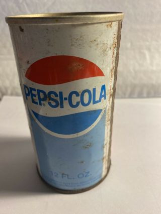 Rare Vintage 1960s Pepsi Cola 12oz Can Empty Rusty Nostalgia
