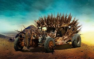 055 Mad Max 4 Fury Road - Fight Shoot Car Usa Movie 22 " X14 " Poster