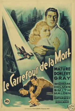 Kiss Of Death Victor Mature Vintage Movie Poster Print