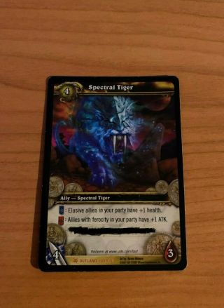 Spectral Tiger Tcg Loot Card Rare (code Redeemed)
