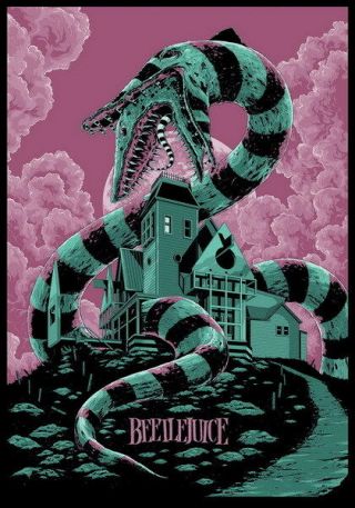 006 Beetlejuice - Thriller Horror Usa Classic Movie 14 " X20 " Poster