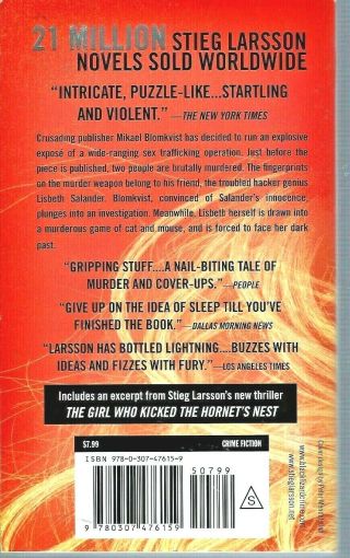 The Girl Who Played With Fire by Stieg Larsson (2010 Paperback) 25 OFF 3,  ITEMS 2