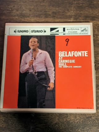 Rare 7 - 1/2ips Harry Belafonte At Carnegie Hall Complete Concert Reel Tape