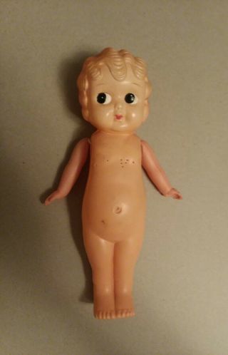Vintage Celluloid Plastic 8 " Kewpie Doll - Strung Arms - Made In Japan