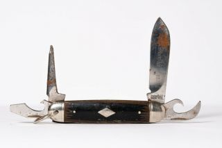 Vintage Imperial Prov Ri Usa Diamond Edge 857de 4 Tool Folding Pocket Knife Rare