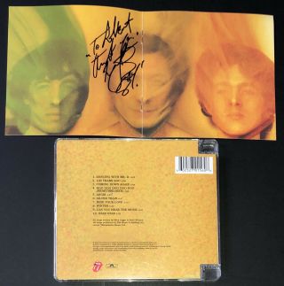 Signed Charlie Watts The Rolling Stones Goats Head Soup Cd Rare Keith Richards