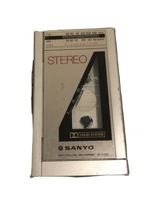Sanyo M - G36d Radio / Cassette Player - Rare - Walkman Vintage