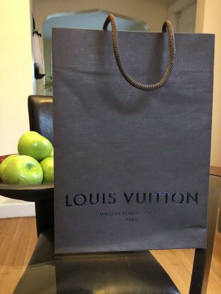 Louis Vuitton Rare Brown Shopping Bag No Longer Made Authentic 11”x8”