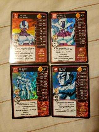 Dragon Ball Z Panini Cooler Levels 1 - 4 All Foil