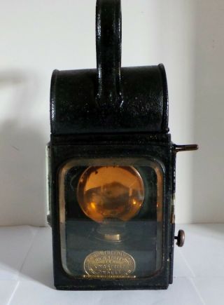Rare Antique Carriage Oil Lamp By E.  C.  Theedam Of Dudley