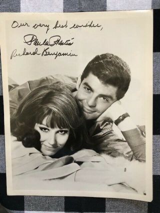 Rare Richard Benjamin & Paula Prentiss Autographed 8x10 Photo