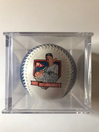 Dodgers Exclusive Ball 92 - 96 Rookies Of The Year Todd Hollinsworth W/case Rare