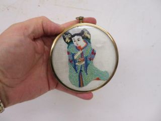 Vintage Old Miniature Embroidery Silk Cottons Chinese