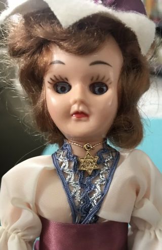 Vintage 1950 ' s Maids of All Nations Israel Doll Star of David 2