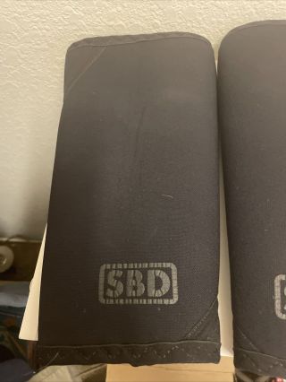 Sbd Knee Sleeves Limited Edition Black On Black Small Pair Rare Uspa Approved