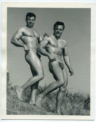 Vintage 1950s Stamped 4x5 Bruce Of Los Angeles Rare Duo Kim Fox & Hugh Pendleton