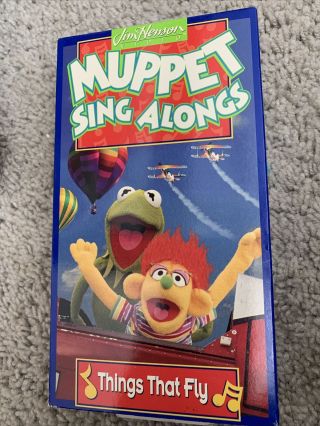 Muppet Sing Alongs: Things That Fly (vhs) Kermit.  Vg Cond.  Rare.  Jim Henson.  Nr