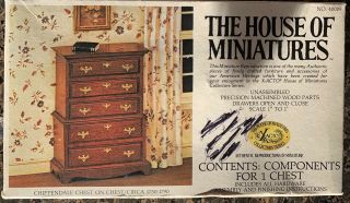 The House Of Miniatures Kit - Chippendale Chest On Chest 40009,  Unsealed