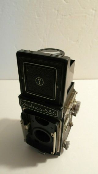 Rare Yashica 635 120 220 35mm Tlr Twin Lens Reflex Camera Body