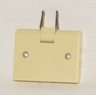 Vintage Art Deco Ge Prong Triple 3 Outlet Plug Adapter 125v Folds