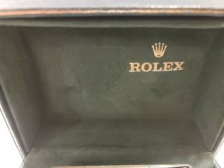 Vintage Rolex Green Watch Box Rare 3