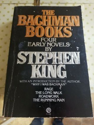 The Bachman Books By Stephen King Paperback First Printing 1985 Rage Rare