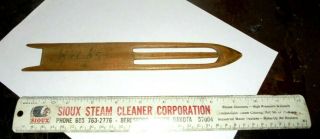 9.  5 " Old Wooden Net Weaving Tool Wa.  Native Amer.  And Other Fishermen