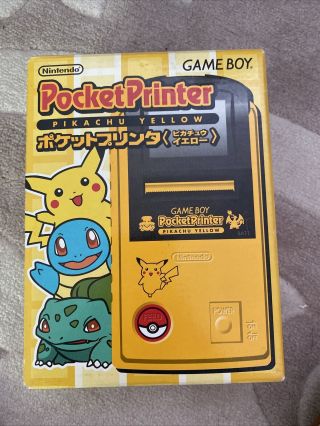 Nintendo Gameboy Pocket Printer Pikachu Yellow - Pokemon Rare Parts Only
