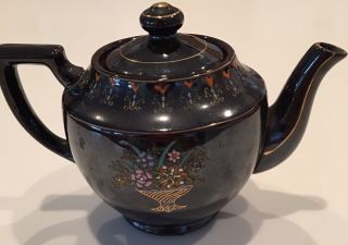 Vintage Antique Handpainted Flowers Tea Pot Made In Occupied Japan
