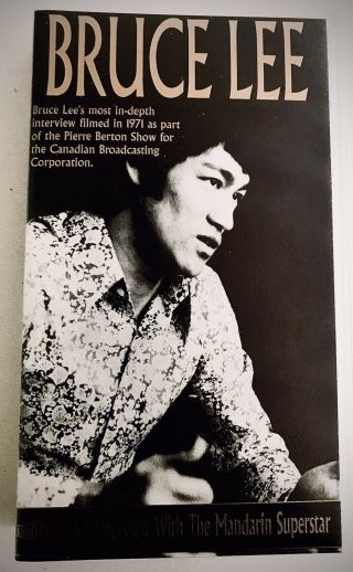 Rare Vhs - Bruce Lee Lost Interview