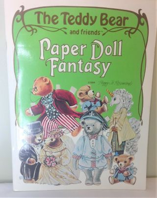 1984 Teddy Bear & Friends Paper Doll Fantasy By Peggy Jo Rosamond Cond