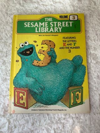 Vintage 1978 The Sesame Street Library Volume 3 With Jim Henson 