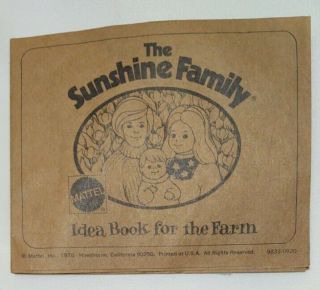 Vintage Mattel Idea Book For The Farm 1976 9833 - 0920