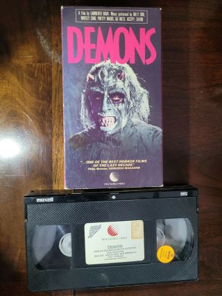 Demons Vhs 1985 Extreme Horror Gore Dario Argento Lamberto Bava Oop Rare