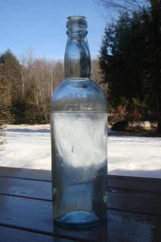Antique JOHN FENNELL - O.  G.  R.  BOSTON - Early Three Piece Mold Liquor Bottle 3
