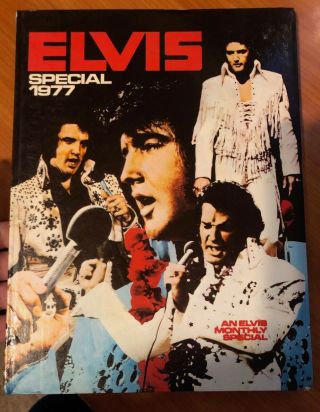 Elvis Presley " An Elvis Monthly Special " Annual Hardcover Book 1977 Rare