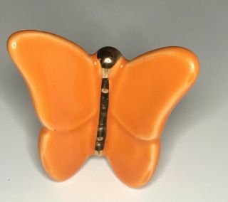 Nora Fleming - Retired Mini - Orange Butterfly - Limited Edition 2018 - Rare