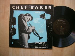 Chet Baker Quartet Pacific Jazz Pjlp 3 Orig 1953 1st Press 10 " Rare