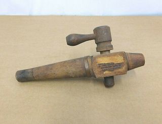 Antique Wooden Barrel Keg Tap,  By Universal Beer Faucet Co. ,  Milwaukee,  Wisc.
