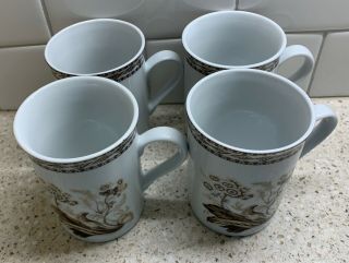 J Godinger Antique Reflections Cups Mugs Set of 4 3