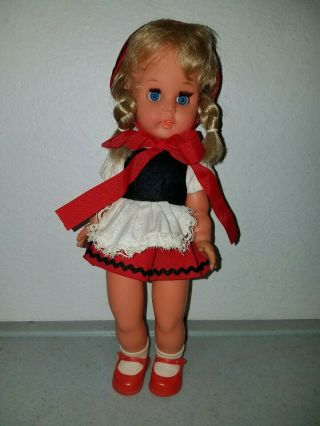 Vintage 3 M’s Girl Doll Hard Plastic Made In W.  Germany 11”
