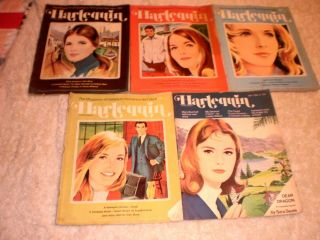 (5) Vintage Harlequin Magazines 1970 