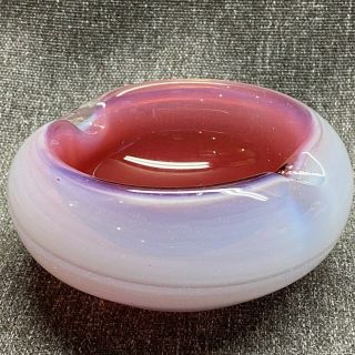 Rare Erickson Art Glass Golden Ruby Opal Cased Crystal Salesman Sample