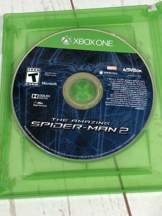 The Spider - Man 2 (xbox One,  2014) Rare Disk Only